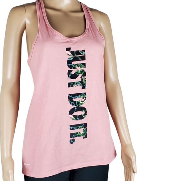 Nike Tops - Nike Dry Fit Pinkish Orange & Black Atheletic Tank Top
